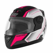 Capacete Evolution 788 G6 Pro Series Tech Branco e Rosa TAM. 58 Pro Tork - CAP-663RS