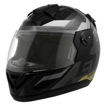 Capacete Evolution G8 Evo Brilhante Tam. 58 Forro Termoformado Casco ABS Preto CAP-718BLK Pro Tork