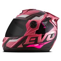 Capacete evolution g8 evo brilhante + viseira fumê