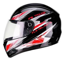 Capacete f-9 trace preto vermelho brilho - FLY