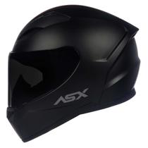 Capacete Fechado Asx City Solid Preto Fosco Masculino Feminino Capacete Fechado Asx City Solid Preto Fosco Masculino Feminino