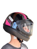 Capacete Fechado Automatic San Marino Ebf Moto Bolt Rosa