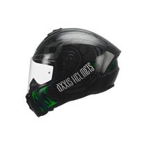 Capacete Fechado Axxis Maori Devil B6 Tamanho L - Verde Fosco