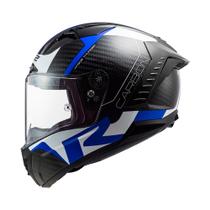 Capacete Fechado Azul e Branco Thunder FF805C Racing 1 LS2