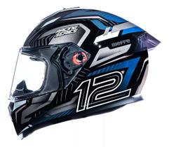 Capacete Fechado Bieffe B12 Phanton Preto Grafite Moto