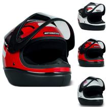 Capacete Fechado Com Narigueira Para Moto Viseira Transparente Automatic Casco Em ABS Resistente Com Forro Removível