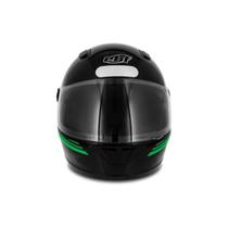 Capacete Fechado Ebf 7 Carbon Preto Verde Tamanho 56