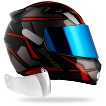 Capacete Fechado Ebf Spider C/ Narigueira + Viseira Iridium Capacete Fechado Ebf Spider C/ Narigueira + Viseira Iridium