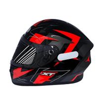 Capacete Fechado EBF XTroy FF 526 Crush Preto e Vermelho