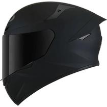 Capacete Fechado Esportivo KYT TT COURSE Plain Preto Fosco