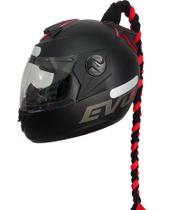 capacete fechado feminino para moto com trança alerquina