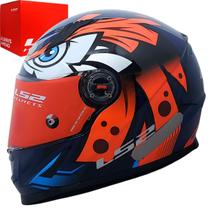 Capacete Fechado FF358 Classic Tribal Laranja LS2