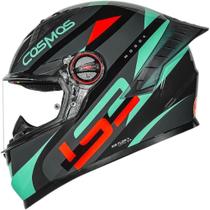 Capacete Fechado FF358 Pro Modok Preto Verde Laranja LS2 Tamanho do Capacete:60Cor:Preto Laranja