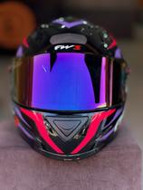 Capacete Fechado Fw3 Gtx Star - Viseira Collor Capacete Fechado Fw3 Gtx Star - Viseira Collor