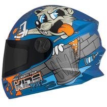 Capacete Fechado Infantil Pro Tork Liberty Four Kids Paint Fosco Viseira Fumê