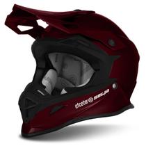 Capacete Fechado Integral Motocross Trilha Pro Tork Etceter Solid Esportivo Lançamento