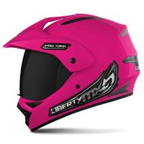 Capacete Fechado Integral Motoqueiro Masculino e Feminino Pro Tork Liberty Mx Vision Viseira Fumê