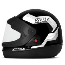 Capacete Fechado Integral Tipo San Marino Pro Tork Sport Moto 788 Masculino Feminino Viseira Cristal