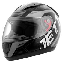 Capacete Fechado Jett Modelo Evo Line Brilhante Cinza Tam. 62