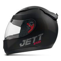 Capacete Fechado Jett Modelo Evo Line Solid Brilhante