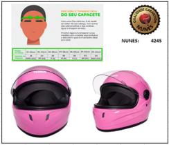 Capacete Fechado JOY23 RS - Rosa (Nunes 4246/4245)