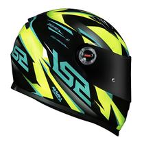 Capacete Fechado Ls2 Ff358 Draze Preto Verde Amarelo Fluo Capacete Fechado Ls2 Ff358 Draze Preto Verde Amarelo Fluo
