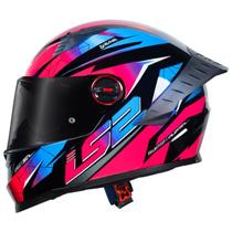 Capacete Fechado LS2 FF358 Pro Airline Azul Roxo