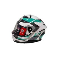 Capacete Fechado LS2 FF808 Stream 2 Road Branco Verde Capacete Fechado LS2 FF808 Stream 2 Road Branco Verde