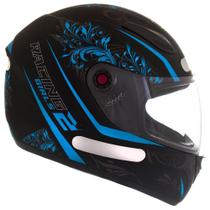 Capacete Fechado Mixs Fokker Racing Girl 58 MCAP69PTAZ