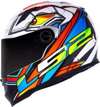 Capacete Fechado Moto Ls2 Ff358 Classic Xdron Neon Laranja