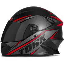 Capacete Fechado moto masculino e feminino R8 Pro Tork integral com viseira fumê