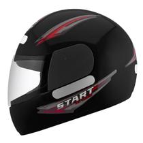 Capacete Fechado Moto Mixs Start Masculino Feminino Segurança Conforto
