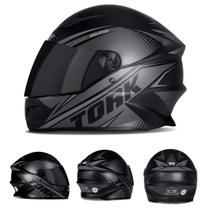 Capacete Fechado Moto Modelo R8 Várias Cores Tamanho 56 58 60 Viseira Fumê Pro Tork