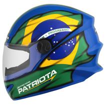 Capacete Fechado Moto Pro Tork R8 Patriota Brilhante Masculino Feminino Confortável Segurança Acessórios