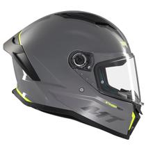 Capacete Fechado Mt Helmets Stinger 2 Solid A12 Grey Brilho -