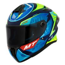 Capacete Fechado Mt Helmets Targo Diogo Moreira C7 Azul