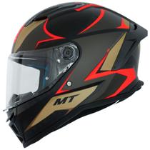 Capacete Fechado Mt Stinger 2 Zap B9 Preto Vermelho Fosco