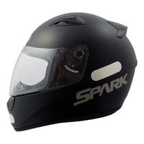 Capacete fechado new spark solid preto fosco