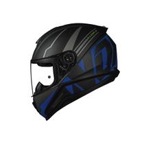 Capacete Fechado Norisk Razor Full Preto Azul Fosco