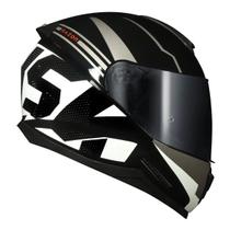 Capacete Fechado Norisk Razor Full Preto Branco
