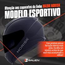 Capacete Fechado Norisk Razor Preto Fosco com Viseira Fumê