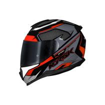 Capacete Fechado Norisk Razor Speedmax Preto Cinza Laranja Capacete Fechado Norisk Razor Speedmax Preto Cinza Laranja