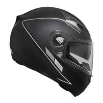 Capacete Fechado Novo Ebf Xtroy Solid Preto Fosco Com Óculos Tamanho:58Cor:Preto Fosco