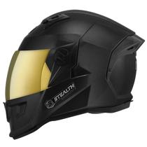 Capacete Fechado Para Moto Pro Tork Stealth Solid Brilhante Masculino e Feminina Vis. Dourada