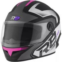 Capacete Fechado Para Motociclista Pro Tork R8 Pro Varias Cores Vermelho Rosa Prata Azul