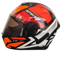 Capacete Fechado Peels Spike 2 1st Pto Verm Brilho + Vi Fumê