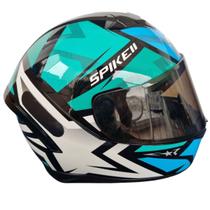 Capacete Fechado Peels Spike 2 1st Verde Brilho + Vis Fumê