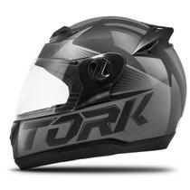 Capacete Fechado Pro Tork Liberty Evolution G7 Brilhante Preto E Cinza Tam. 60