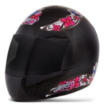 Capacete Fechado Pro Tork Liberty Four For Girls Menina Vis. Fumê