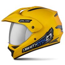 Capacete Fechado Pro Tork Liberty Mx Pro Vision Vis. Cromada